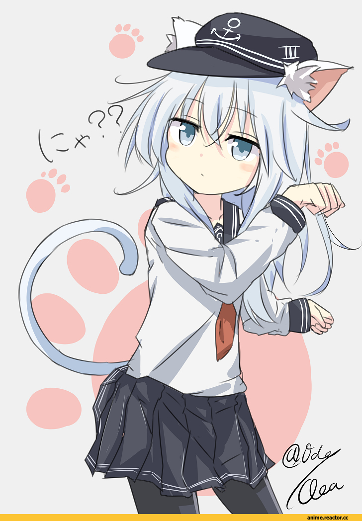 Hibiki (Kantai Collection), Kantai Collection, nekomimi, Animal Ears, Anime