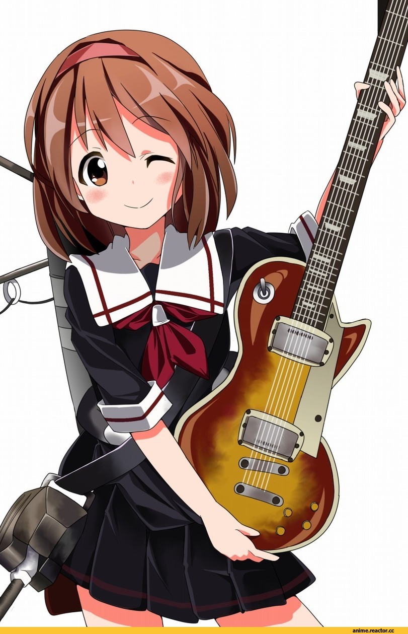 Shiratsuyu (Kantai Collection), Kantai Collection, Hirasawa Yui, K-ON!, crossover, Anime