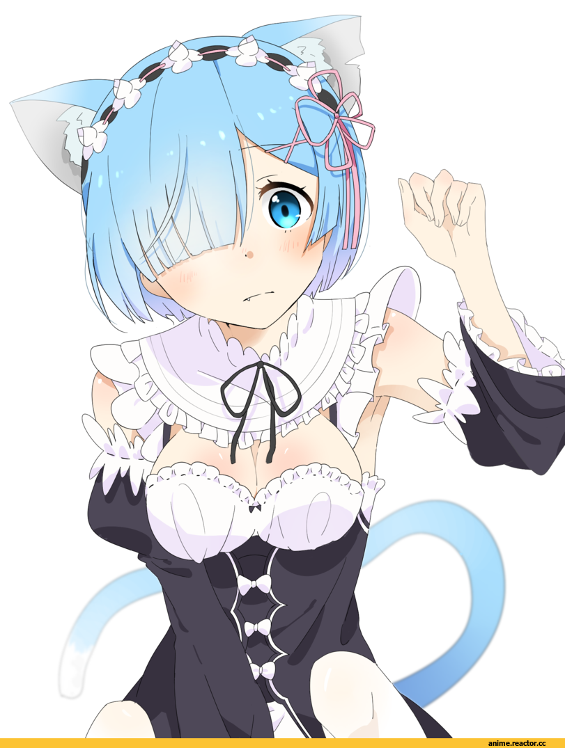 Re Zero Kara Hajimeru Isekai Seikatsu, Rem (re zero), Animal Ears, neko, Anime