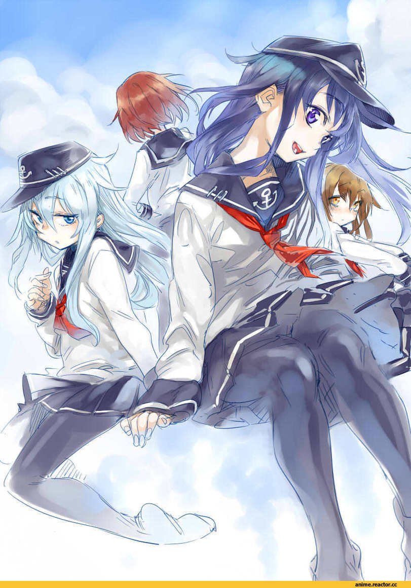 Akatsuki, Kantai Collection, Hibiki (Kantai Collection), Inazuma (Kantai Collection), Ikazuchi, ikuhana niiro, Anime