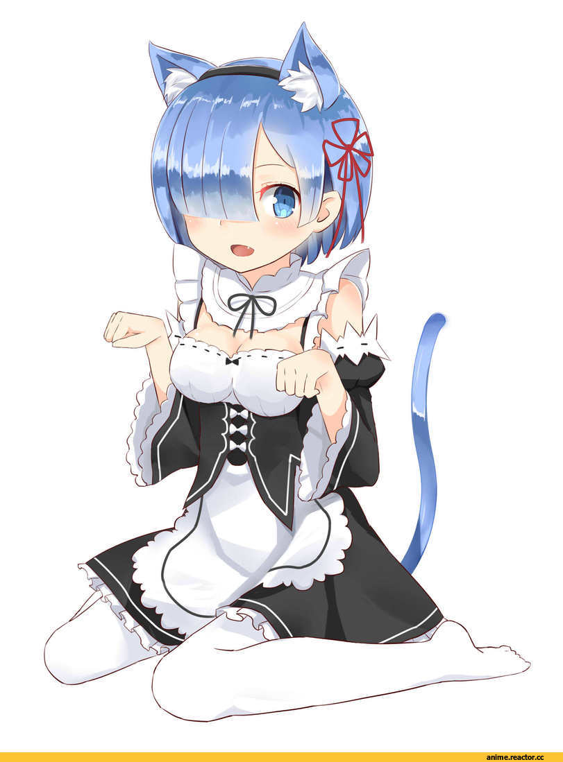 Re Zero Kara Hajimeru Isekai Seikatsu, Rem (re zero), Animal Ears, neko, Anime