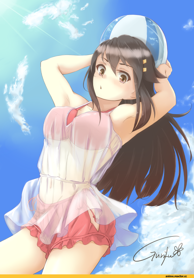 Haruna (Kantai Collection), Kantai Collection, Anime Ero Swim, Anime Ero, gurifu, Anime