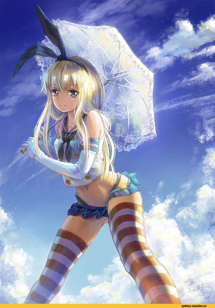 Kantai Collection, Shimakaze, Anime Art, miyai haruki, Anime