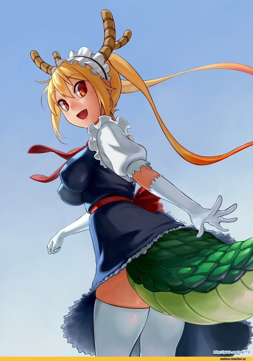 Kobayashi-san Chi no Maid Dragon, Kobayashi (MaiDragon), Tooru (MaiDragon), Maid, Anime