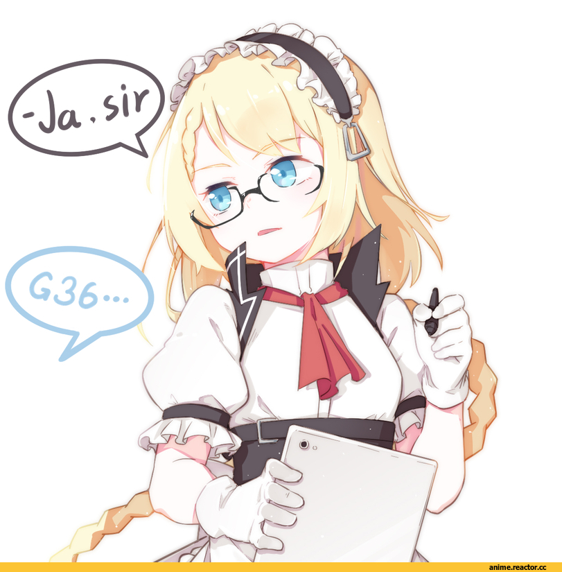 Girls Frontline, G36 (Girls Frontline), Megane, Maid, Anime