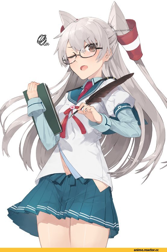 Hayashi Kewi, Amatsukaze (Kantai Collection), Kantai Collection, Megane, Anime