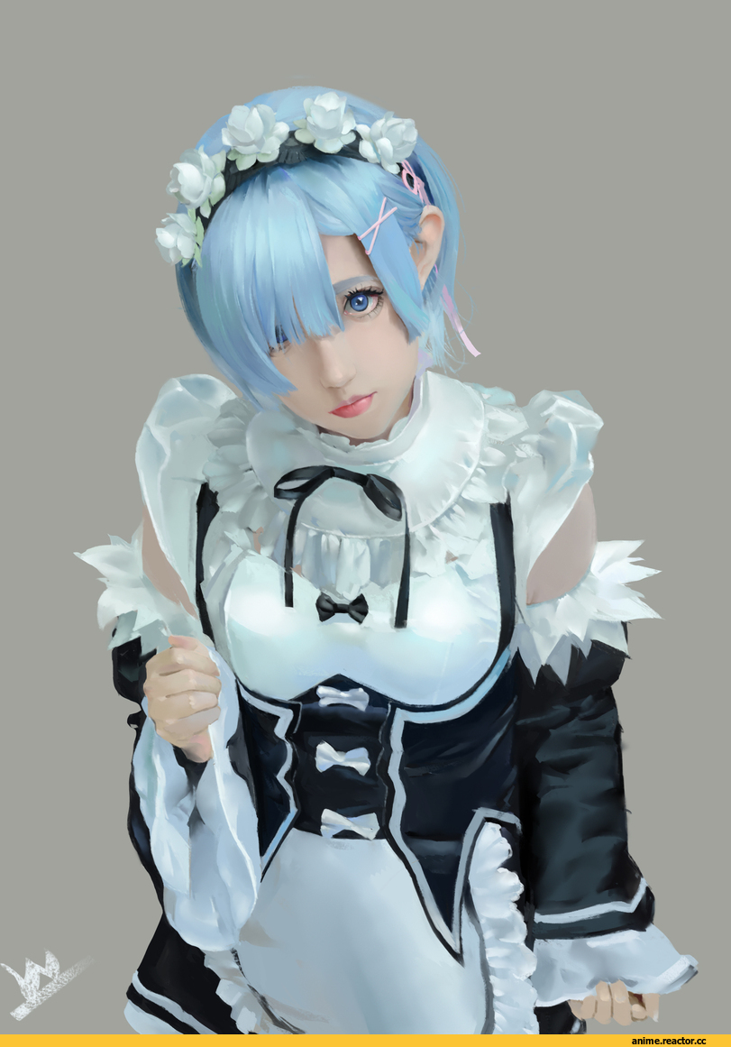 Re Zero Kara Hajimeru Isekai Seikatsu, Rem (re zero), wiji, Anime Art, Anime Paint, Anime