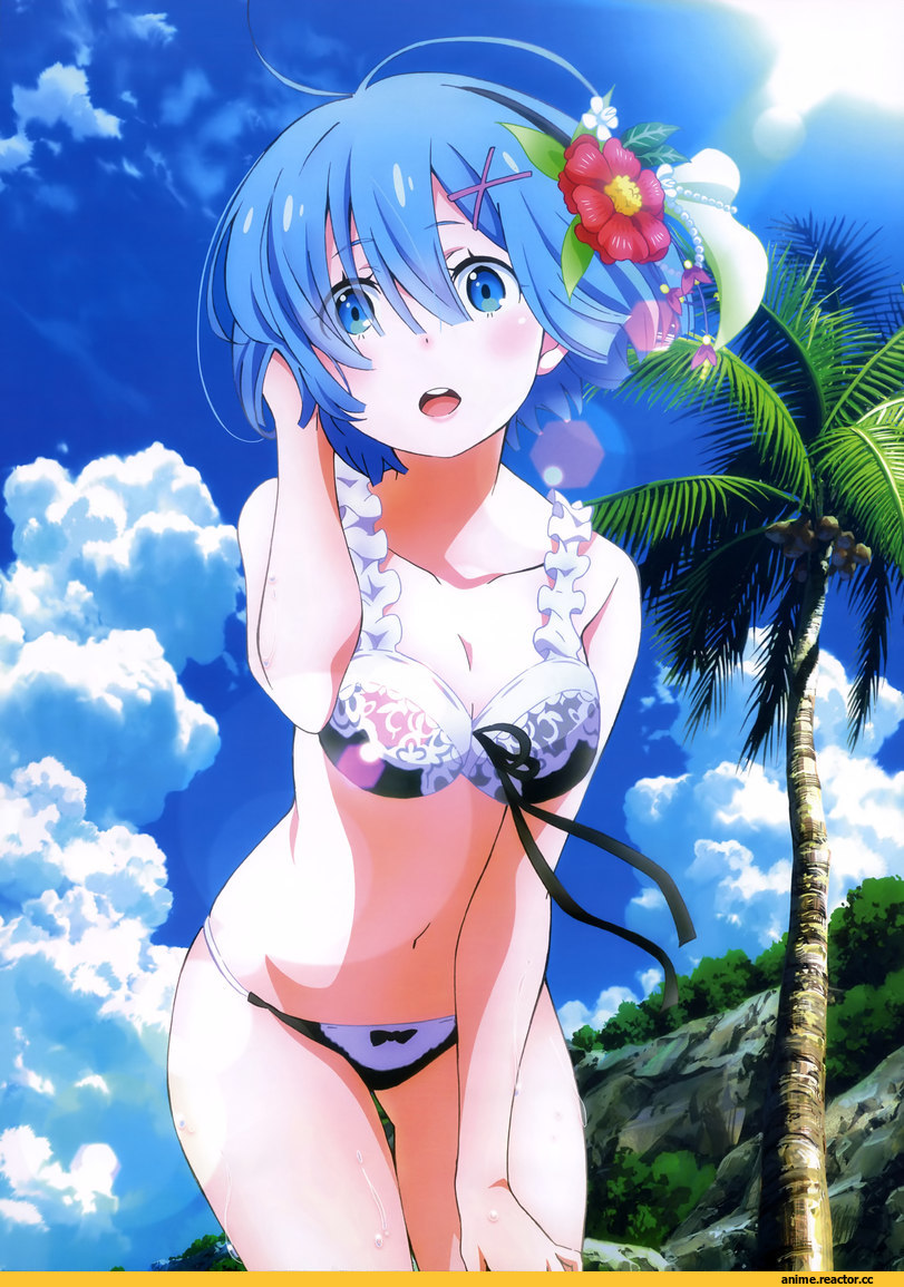 Rem (re zero), Re Zero Kara Hajimeru Isekai Seikatsu, Anime Ero Swim, Anime Ero, official art, Anime