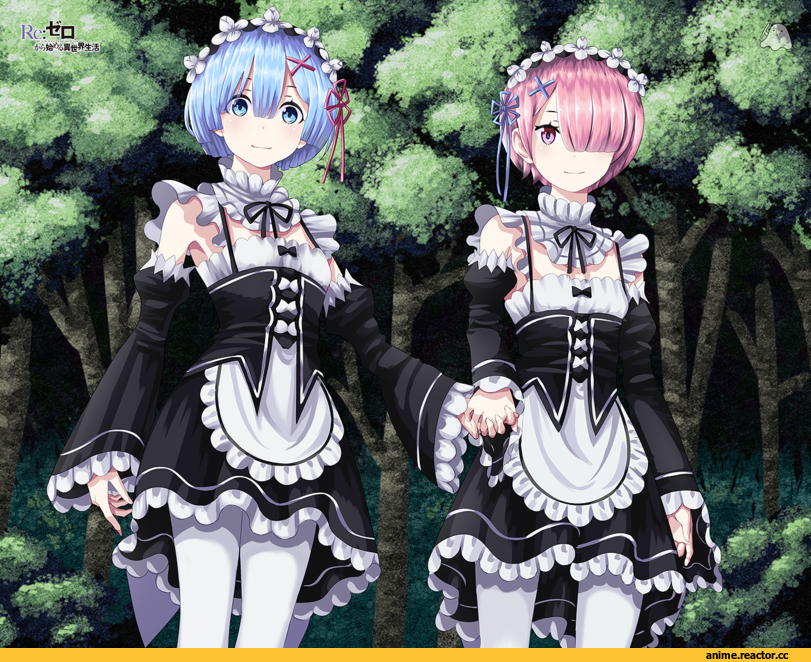 Rem (re zero), Re Zero Kara Hajimeru Isekai Seikatsu, Ram (Re Zero), critter100, Maid, Anime