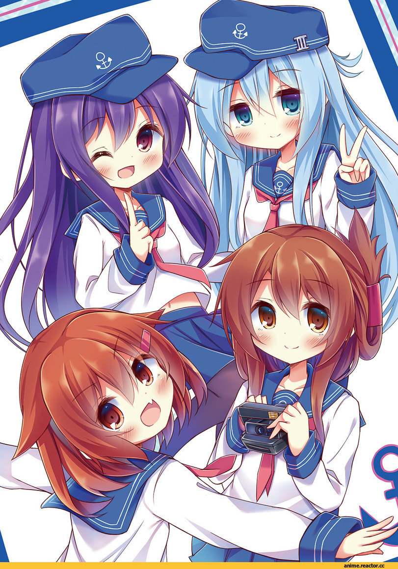 esureki, Akatsuki, Kantai Collection, Hibiki (Kantai Collection), ikazuchi (kantai collection), Inazuma (Kantai Collection), Anime