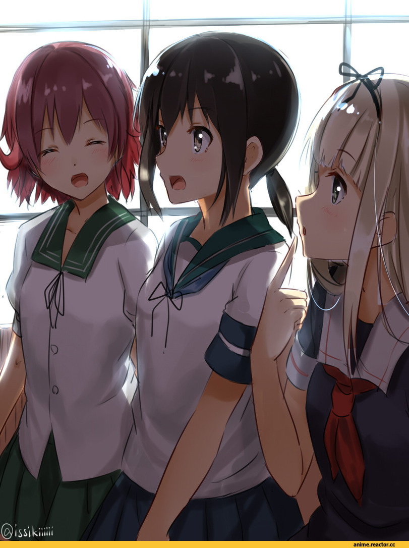 Fubuki (Kantai Collection), Kantai Collection, Mutsuki (Kantai Collection), Yuudachi, Isshiki (Ffmania7), Anime Art, Anime