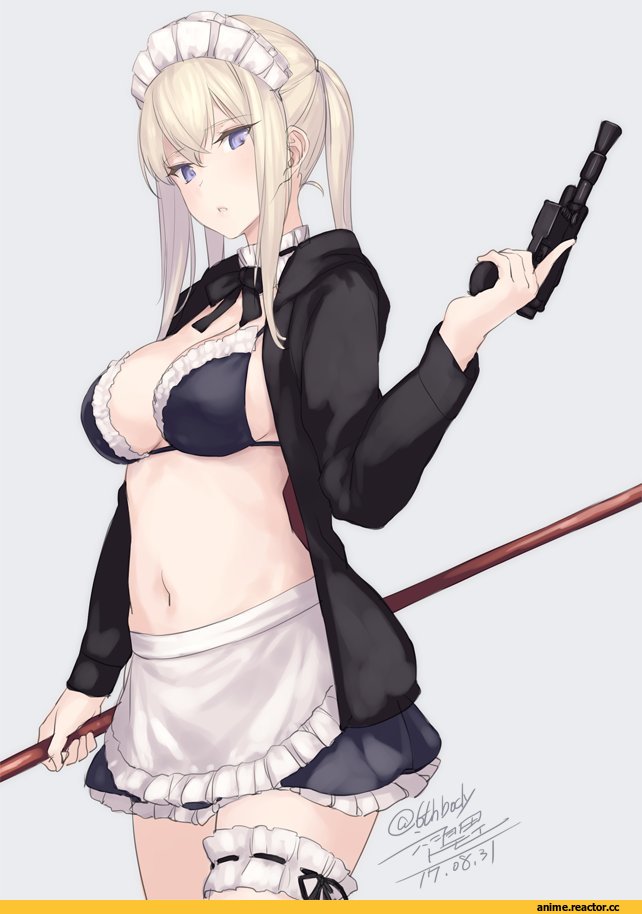 Graf Zeppelin, Kantai Collection, Anime Ero Swim, Anime Ero, Rokuwata Tomoe, Anime Art, Saber Alter, Fate (series), crossover, Maid, Anime