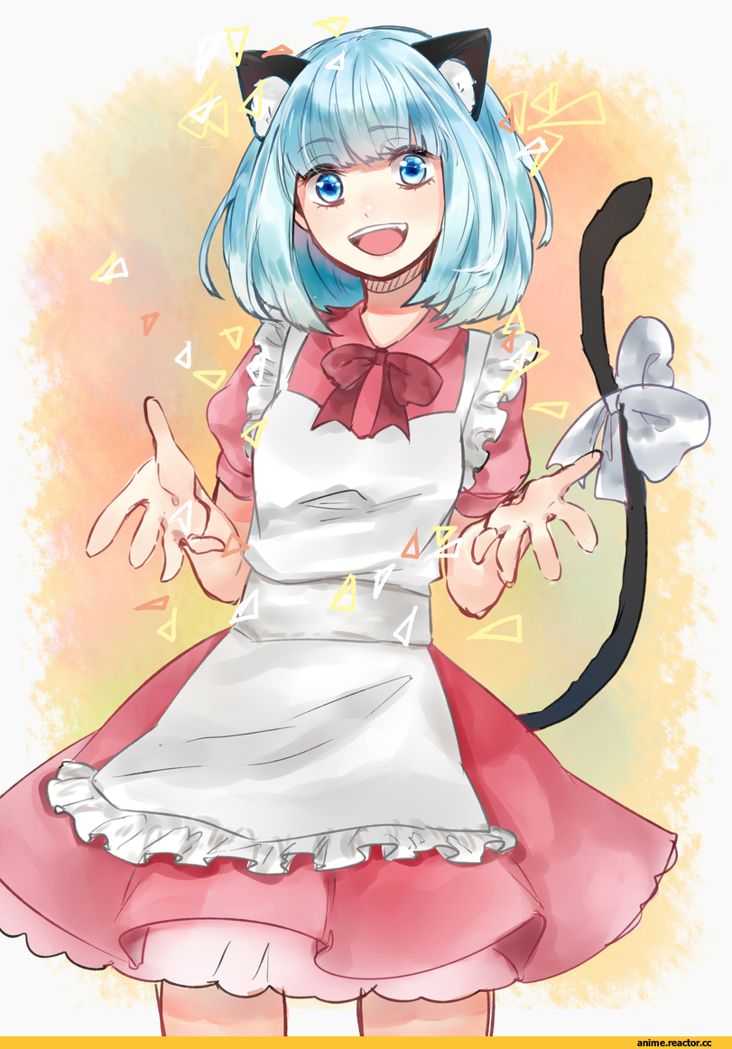 Maid, neko, Animal Ears, Anime