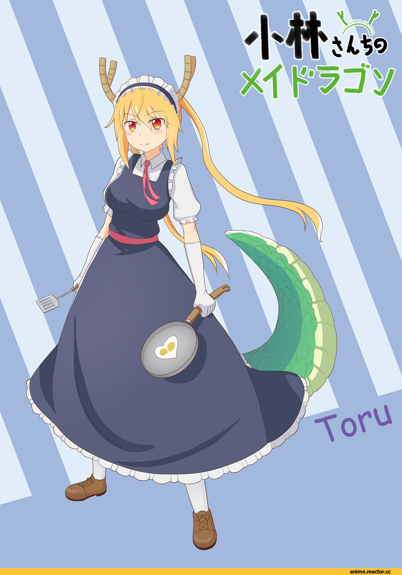 Tooru (MaiDragon), Kobayashi-san Chi no Maid Dragon, sss-lem, Maid, Dragon Girl (Anime), Monster Girl (Anime), Anime