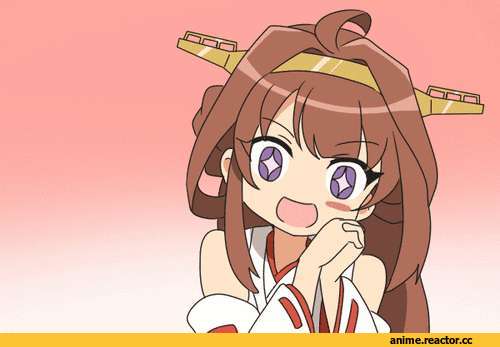 Kongou (Kantai Collection), Kantai Collection, anime gif, Anime