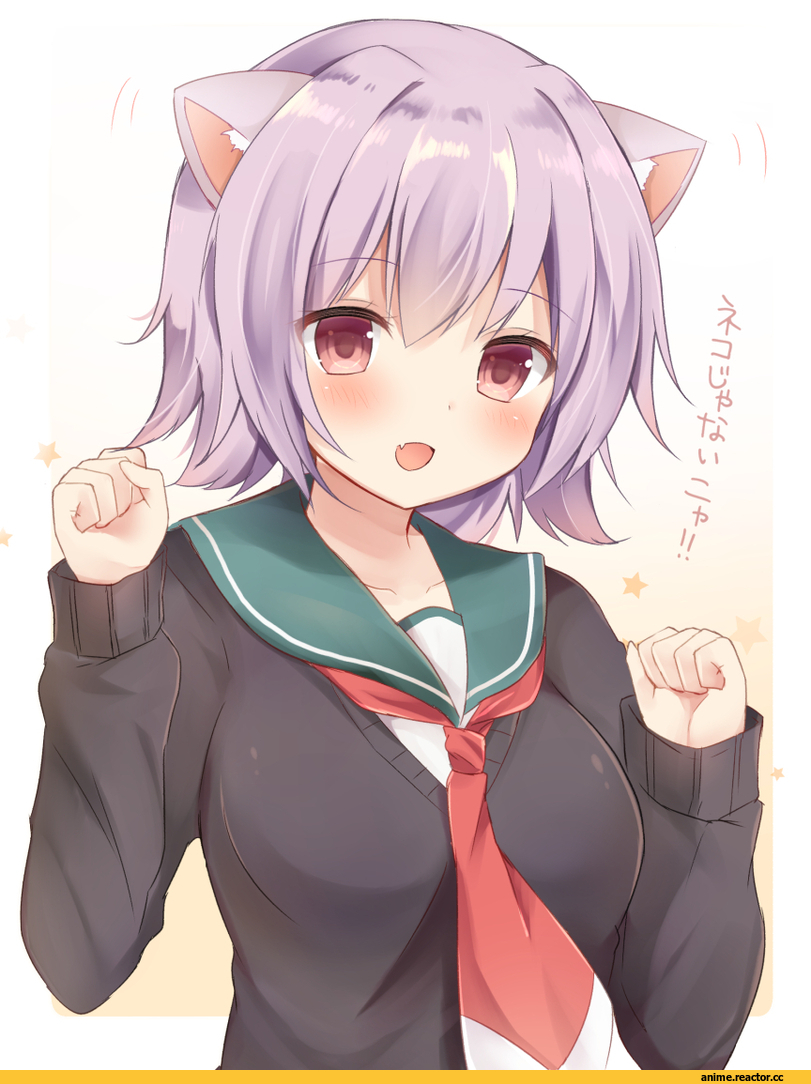 Tama (Kantai Collection), Kantai Collection, Anime Art, neko, Animal Ears, masayo (gin no ame), Anime