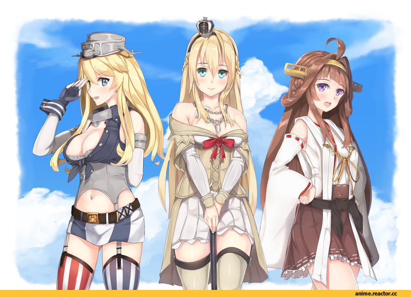 Iowa (Kantai Collection), Kantai Collection, Warspite (Kantai Collection), kongou, ryouya, Anime