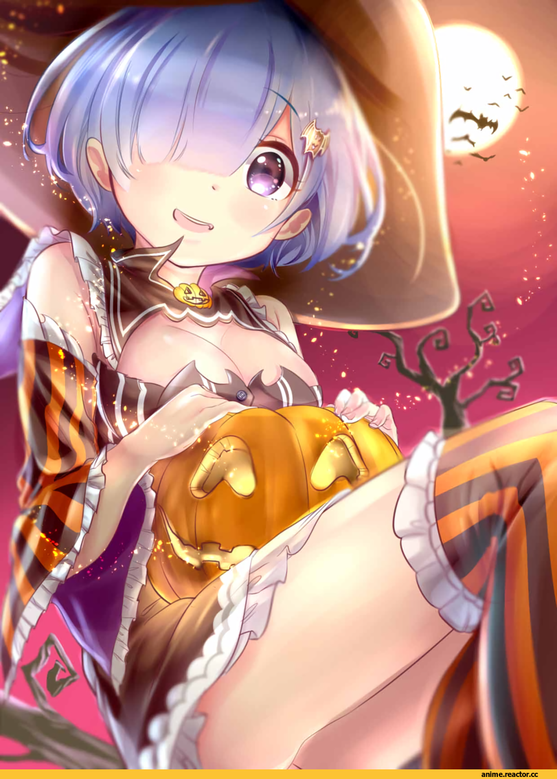 Re Zero Kara Hajimeru Isekai Seikatsu, Rem (re zero), goud, Anime Halloween, Anime