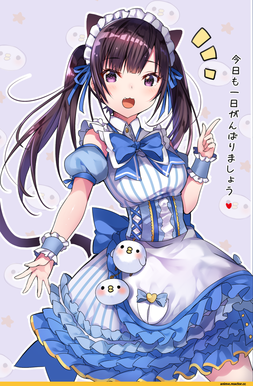 AO, Anime Art, Maid, neko, Animal Ears, usagihime, Anime