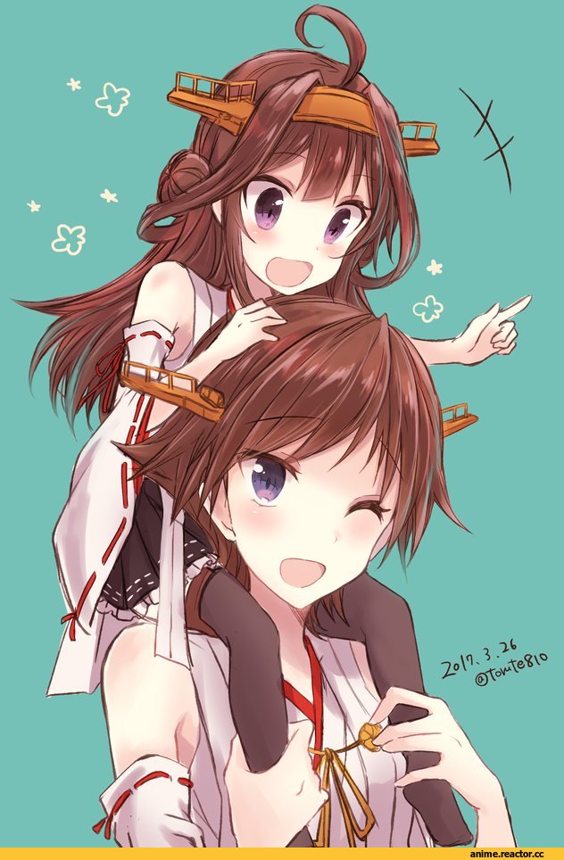 Kabocha Torute, Anime Art, Kongou (Kantai Collection), Kantai Collection, Hiei, Anime