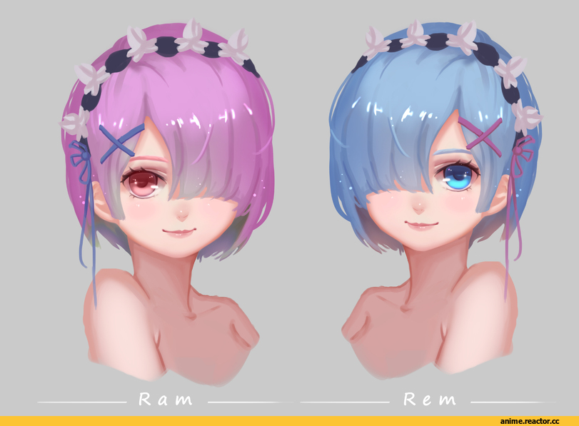 Re Zero Kara Hajimeru Isekai Seikatsu, Rem (re zero), Ram (Re Zero), Anime Paint, Anime Art, Anime