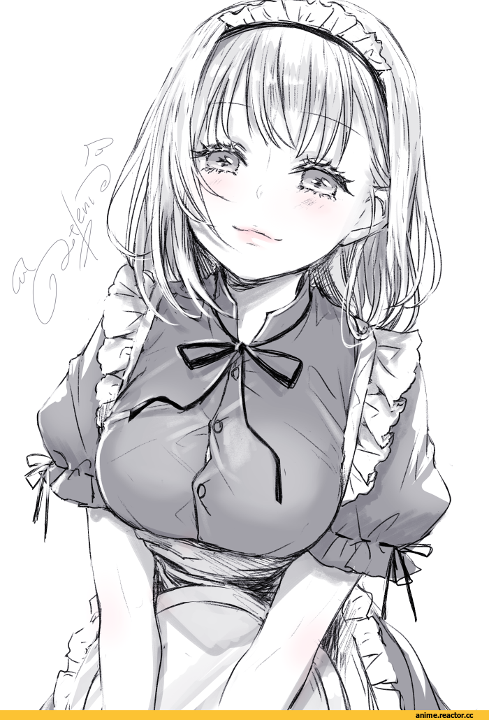 AO, Anime Art, Monochrome (Anime), Maid, ao+beni, Anime