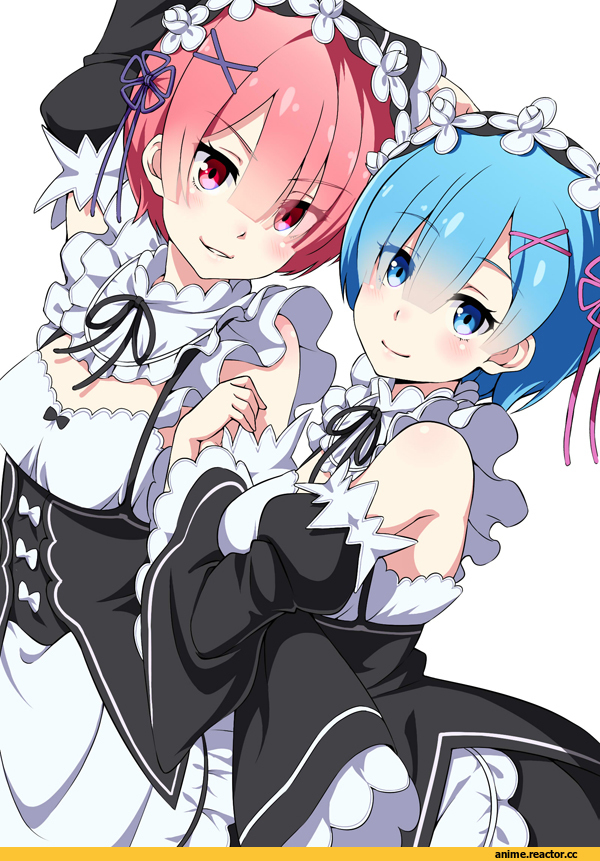 Re Zero Kara Hajimeru Isekai Seikatsu, Ram (Re Zero), Rem (re zero), huyumitsu, Anime