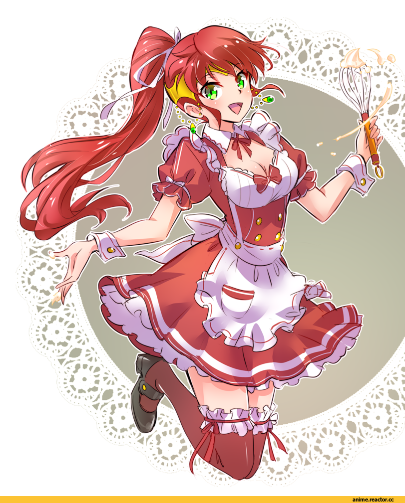 RWBY, Pyrrha Nikos, Iesupa, artist, Maid, Anime