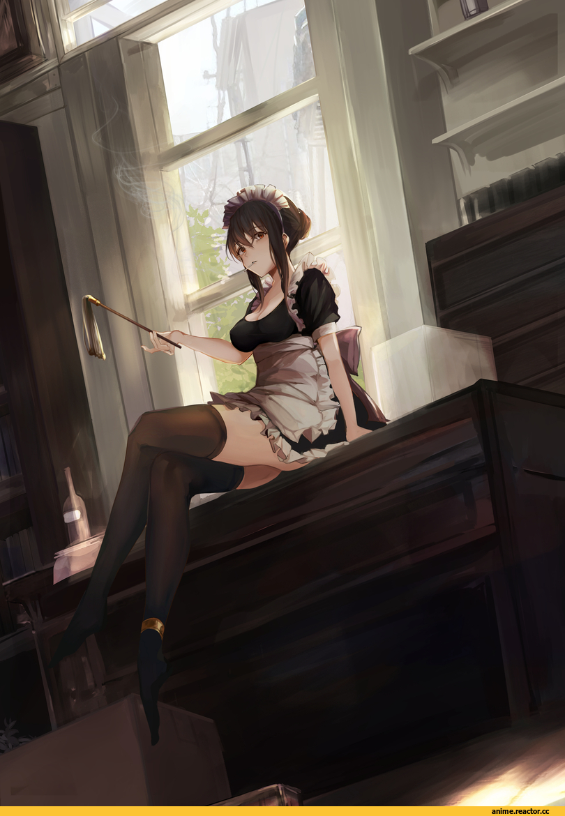 Anime Art, akito (d30n26), Anime Paint, Maid, хайрез, Anime