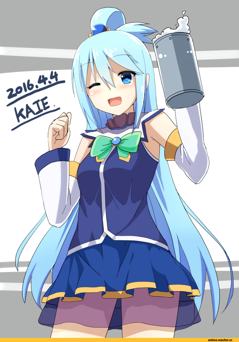 Aqua (KonoSuba), KonoSuba, artist, kaie, Anime