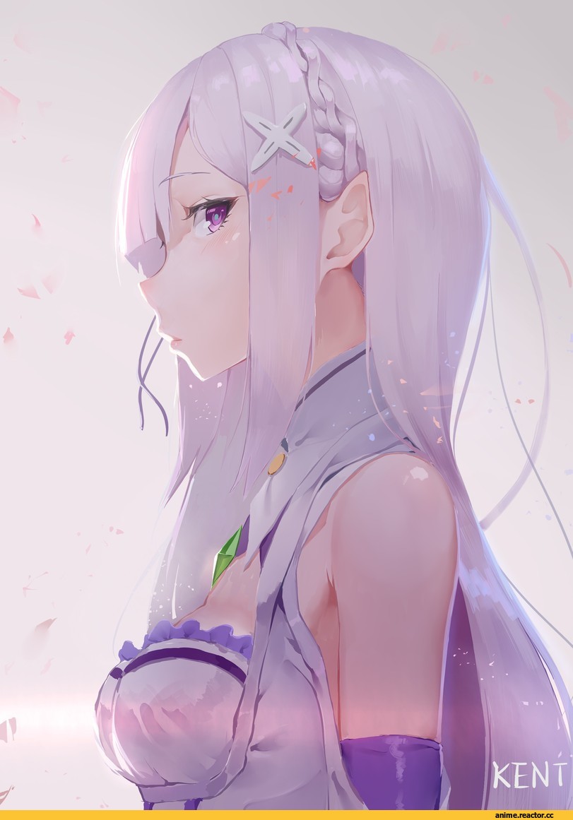 Re Zero Kara Hajimeru Isekai Seikatsu, Emilia (re zero), kent, Anime