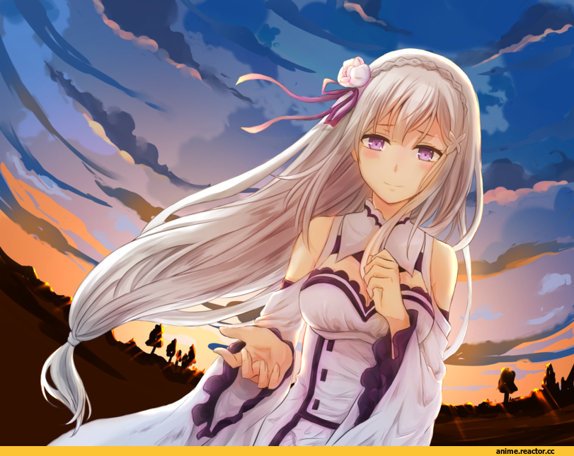 Re Zero Kara Hajimeru Isekai Seikatsu, Emilia (re zero), K.W., Anime