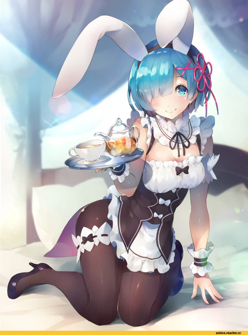 Rem (re zero), Re Zero Kara Hajimeru Isekai Seikatsu, deecha, Usagimimi, Animal Ears, Anime