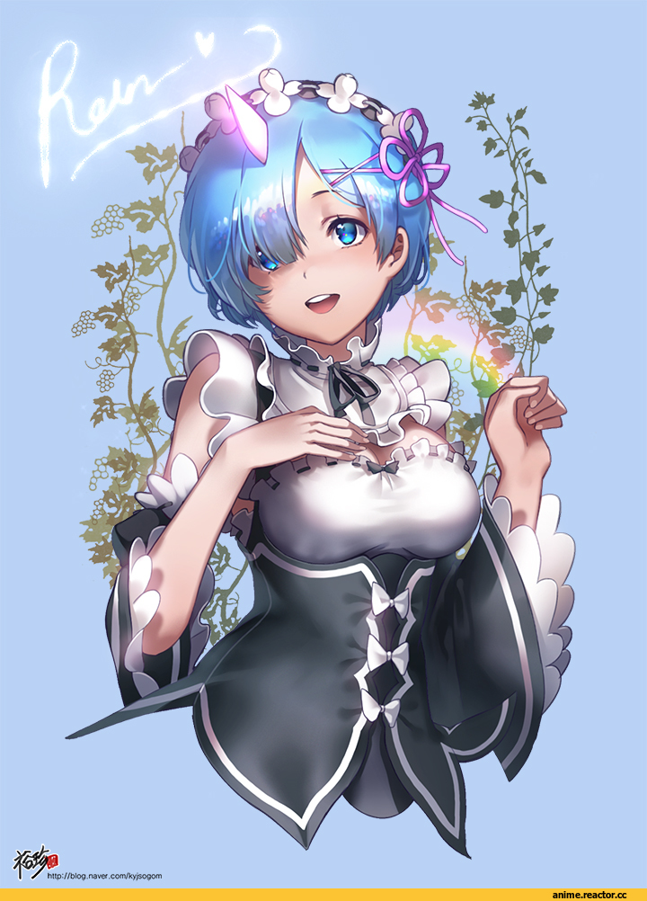 Re Zero Kara Hajimeru Isekai Seikatsu, Rem (re zero), kyjsogom, Anime Art, Anime