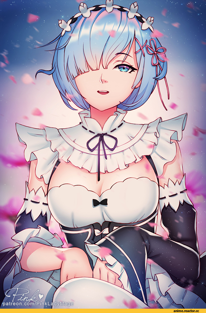 PinkLadyMage, artist, Rem (re zero), Re Zero Kara Hajimeru Isekai Seikatsu, Anime Art, Anime