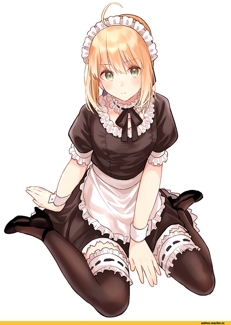 lq saku, Saber (Fate), Fate (series), Maid, Anime