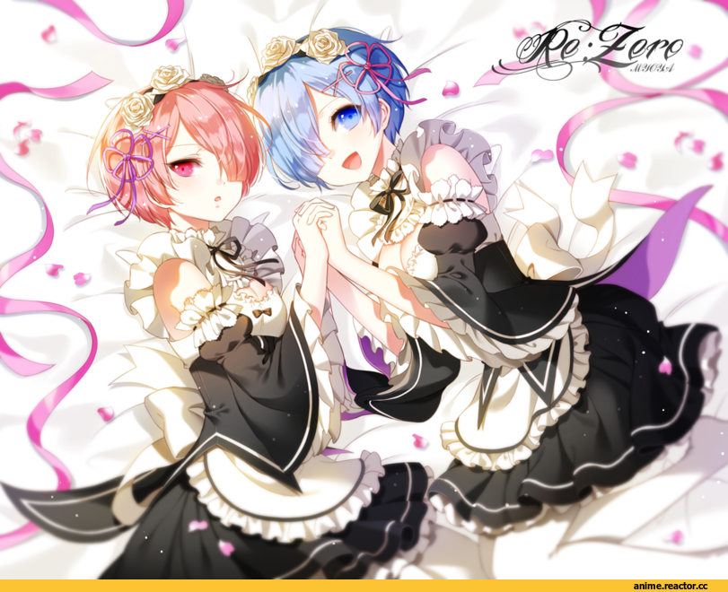 Re Zero Kara Hajimeru Isekai Seikatsu, Rem (re zero), Ram (Re Zero), myoya, Anime