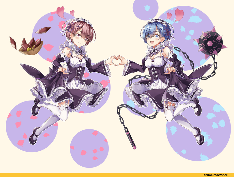 Re Zero Kara Hajimeru Isekai Seikatsu, Rem (re zero), Ram (Re Zero), Anime