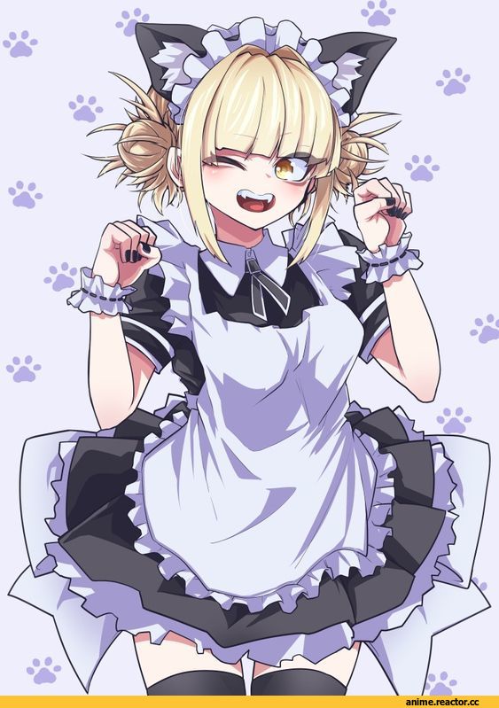 my hero academia, Toga Himiko, Maid, neko, Animal Ears, Anime