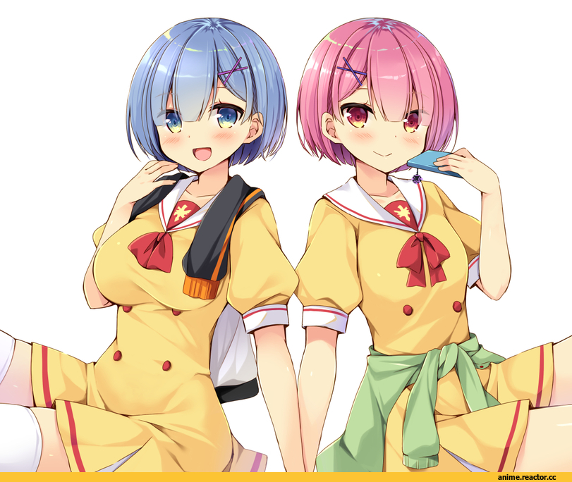 Re Zero Kara Hajimeru Isekai Seikatsu, Rem (re zero), Ram (Re Zero), mori airi, Anime