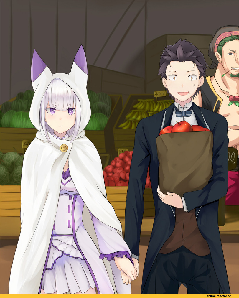 Re Zero Kara Hajimeru Isekai Seikatsu, Emilia (re zero), Natsuki Subaru, Kadomon, MOSTA>.<, Anime