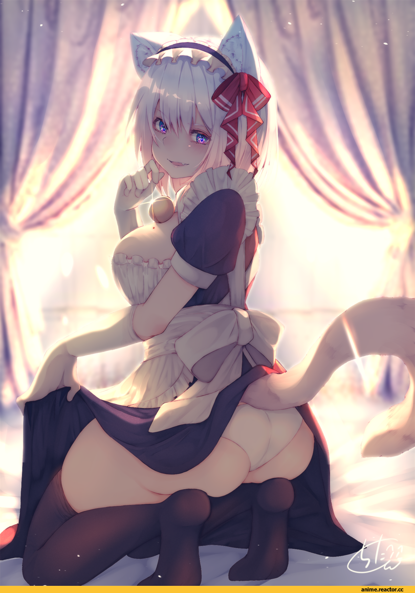 AO, Maid, nekomimi, Animal Ears, Anime Ero Pantsu, Anime Ero, oshiri, Chita (Ketchup), Anime Art, artist, Anime