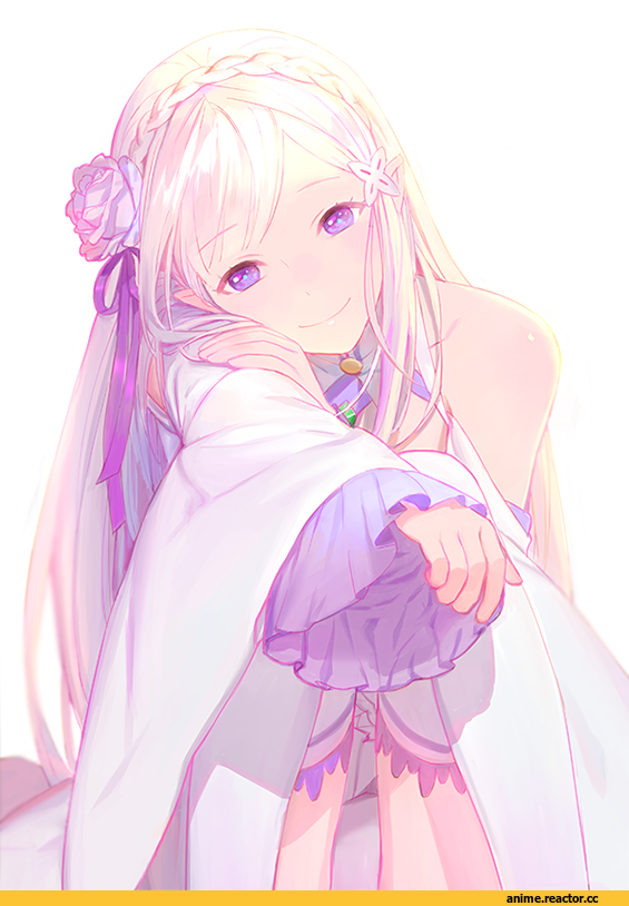 Emilia (re zero), Re Zero Kara Hajimeru Isekai Seikatsu, blush scarlet, Anime