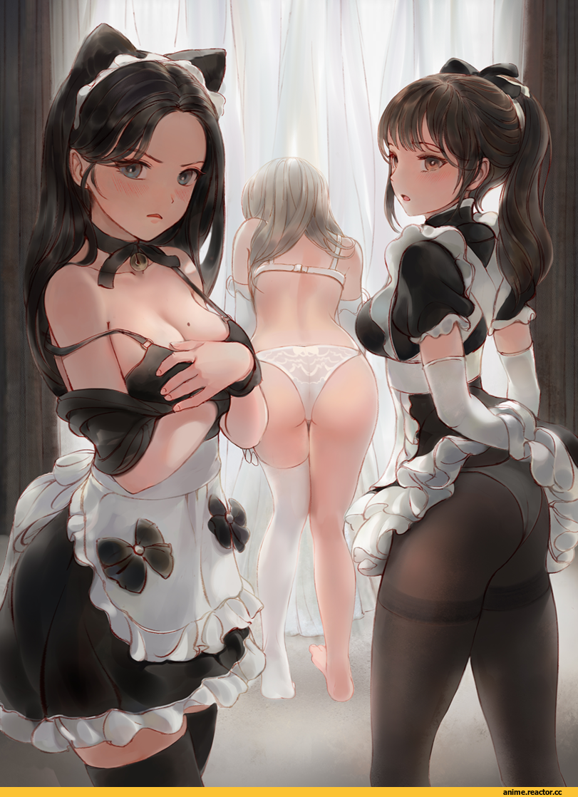 Chowbie, Anime Art, artist, AO, Anime Ero Pantsu, Anime Ero, Maid, Animal Ears, Anime Paint, Anime Ero Ass, Anime