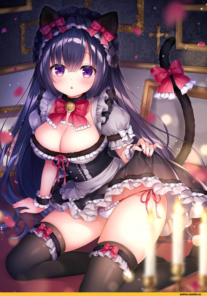 Mitsuba Choco, Anime Art, artist, AO, nekomimi, Animal Ears, Anime Ero Pantsu, Anime Ero, Maid, Anime