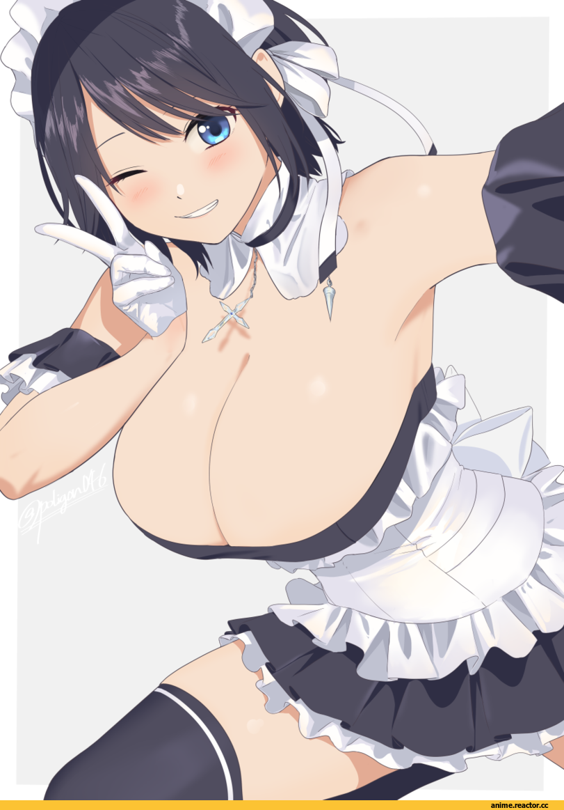 poligon (046), Anime Art, artist, AO, Maid, Kyonyuu, Anime Ero, Anime