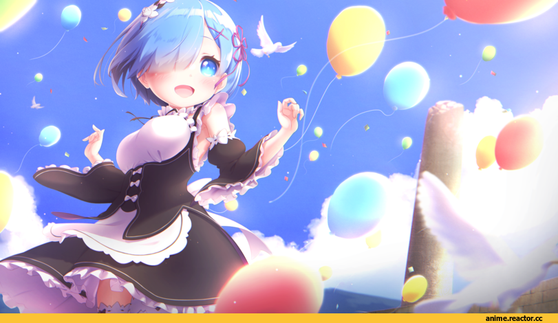 Rem (re zero), Re Zero Kara Hajimeru Isekai Seikatsu, w-rig, Anime