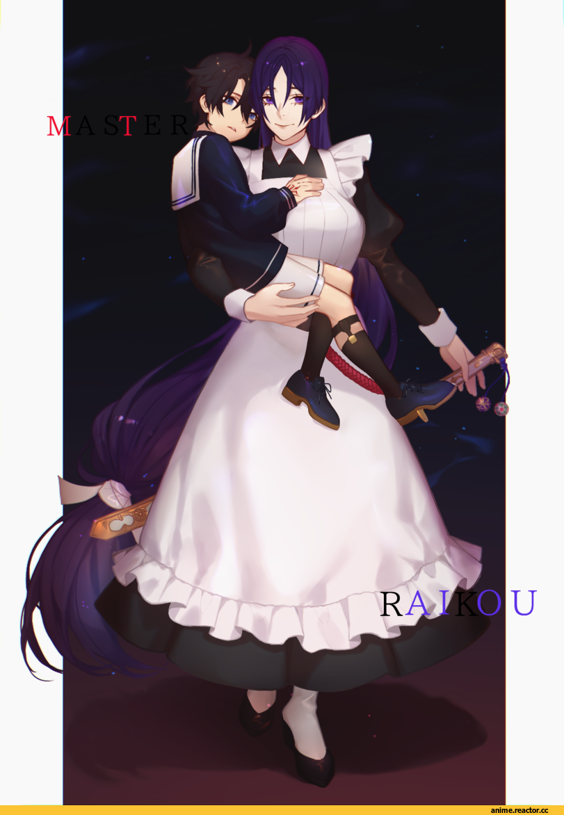 jesse, minamoto no raikou (fate/grand order), Fate/Grand Order, Fate (series), fujimaru ritsuka (male), Maid, Anime