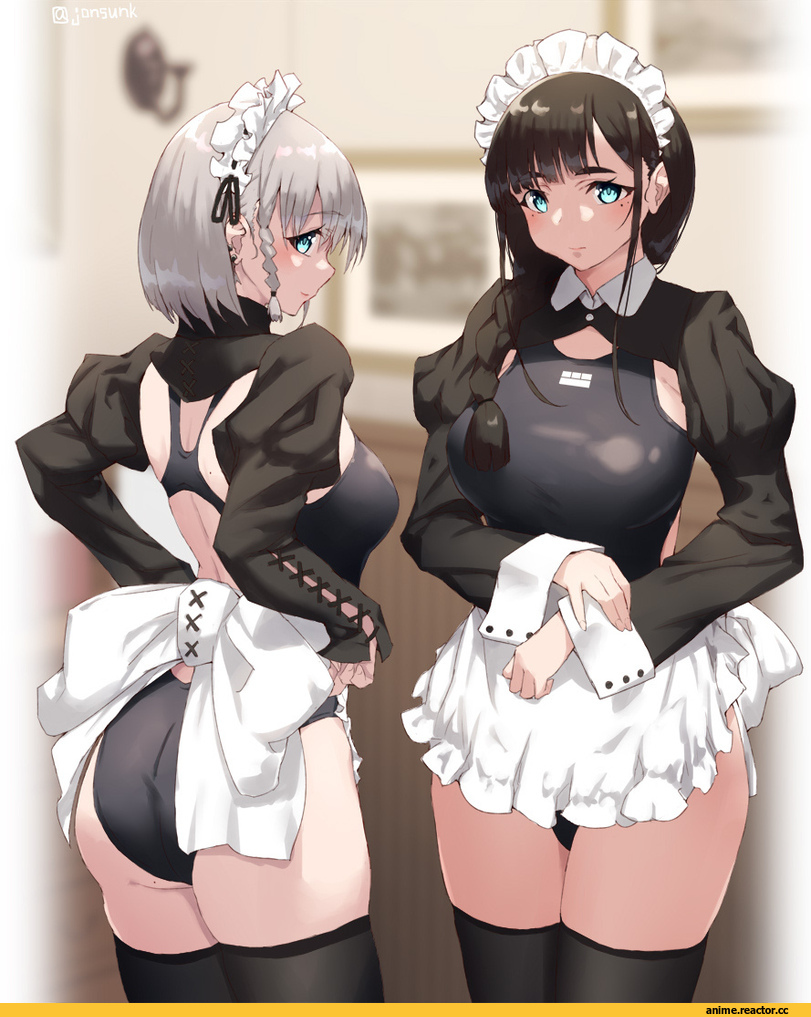 jonsun, Anime Art, artist, Anime Ero Swim, Anime Ero, Maid, Anime Ero Ass, Anime