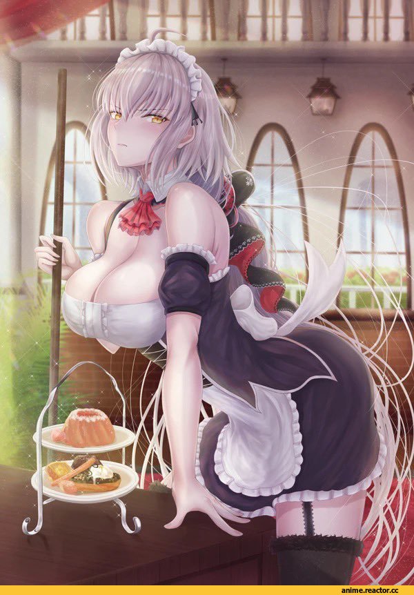 penguintake, Jeanne Alter, Fate/Grand Order, Fate (series), Maid, Large Breasts (Anime), Anime